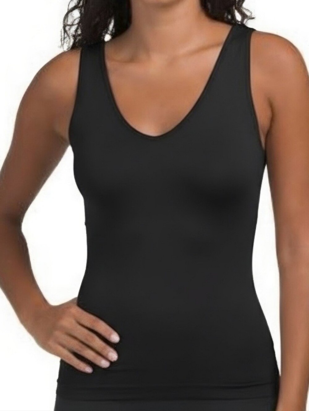Skinnygirl Smoothers and Shapers Reversible Camis V-Neck or Scoop Black Size L
